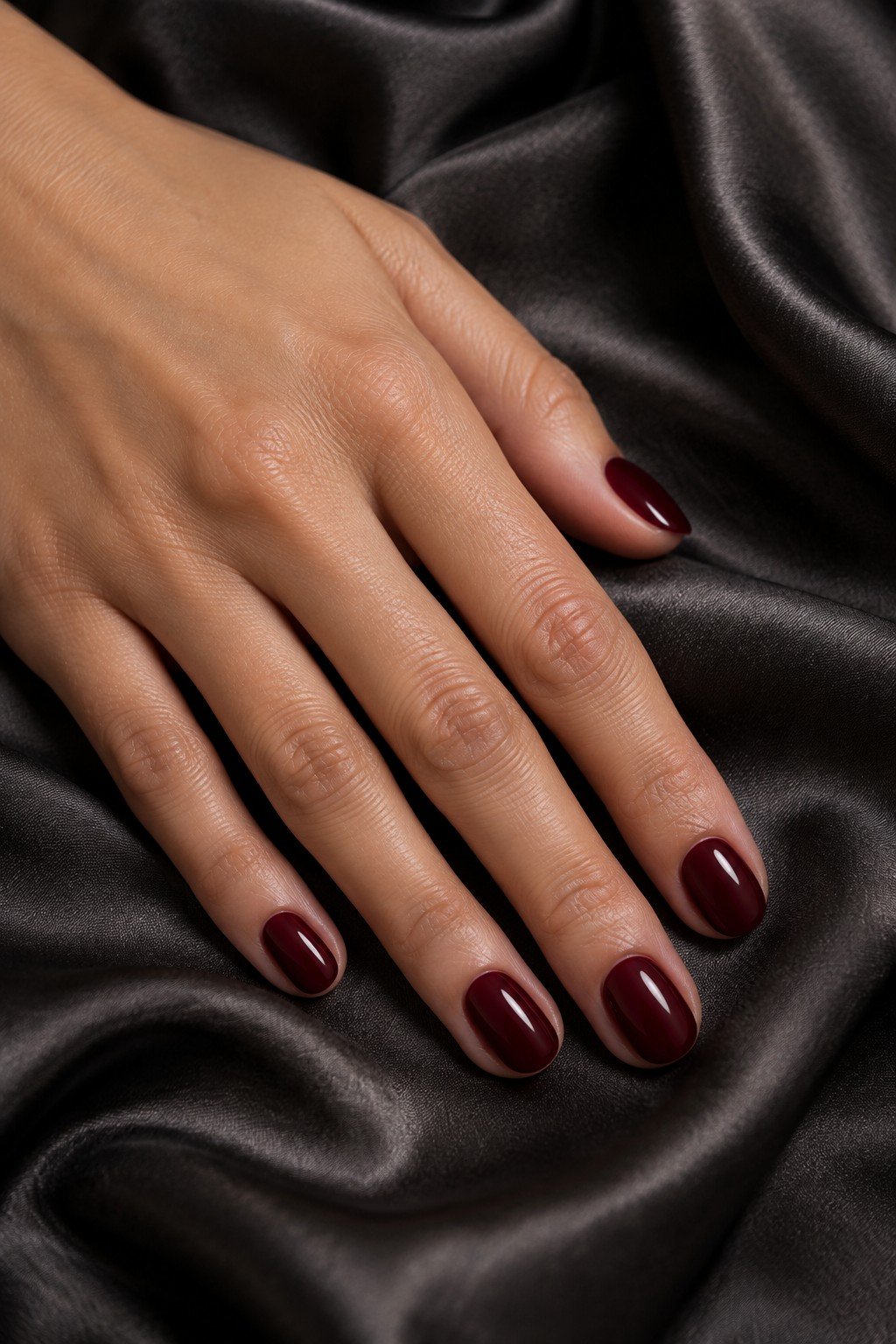 Glossy burgundy nails — nail inspiration